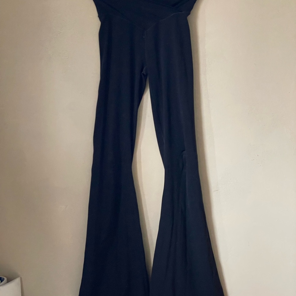 Elegant Black Flared Women's Pants
